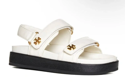 Pre-owned Tory Burch Sandals 7.5 Womens Shoes In White