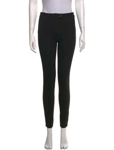 Pre-owned Tory Burch Skinny Leg Pants In Black