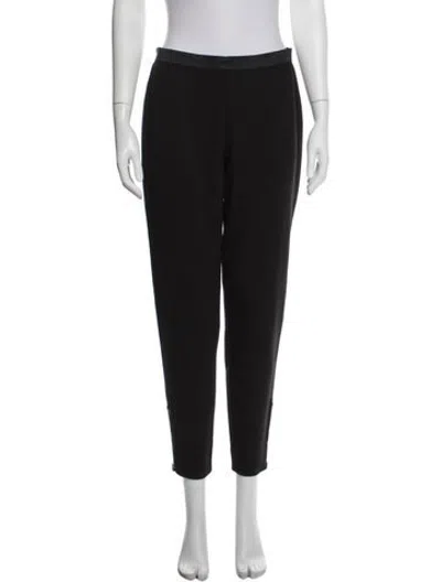 Pre-owned Tory Burch Straight Leg Pants In Black
