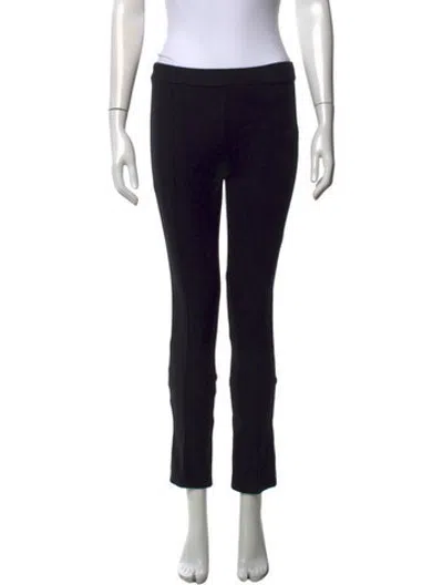Pre-owned Tory Burch Straight Leg Pants In Black