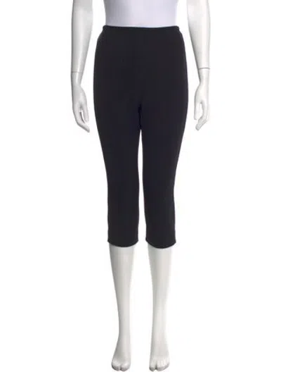 Pre-owned Tory Burch Straight Leg Pants In Black