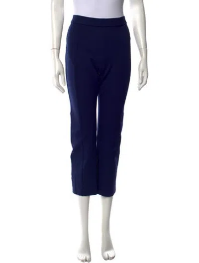 Pre-owned Tory Burch Straight Leg Pants In Blue