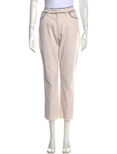 Pre-owned Tory Burch Straight Leg Pants In Pink