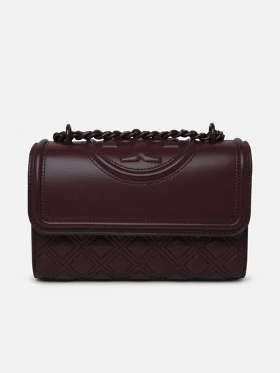 Tory Burch Tracolla Fleming Piccola In Bordeaux