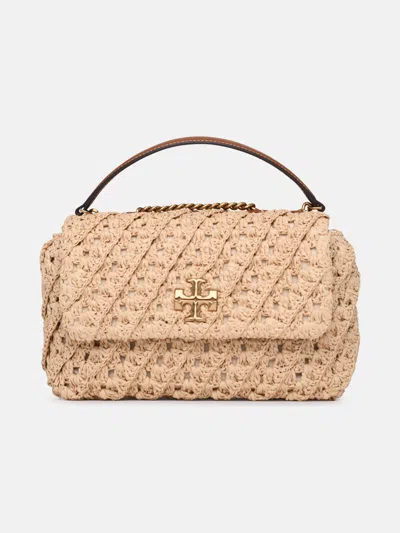 Tory Burch Tracolla Kira Rafia In Beige