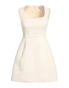 Tory Burch Woman Mini Dress Ivory Size 0 Wool In White