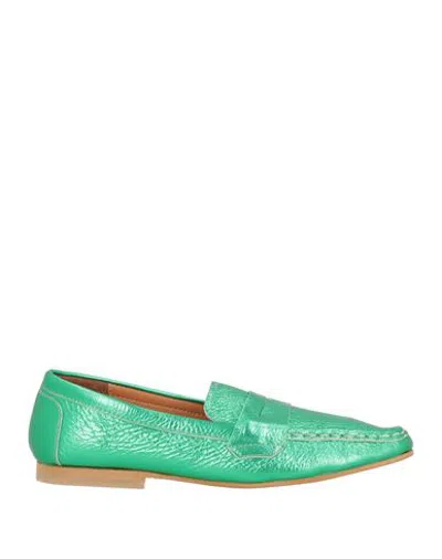 Tosca Blu Studio Woman Loafers Green Size 7 Textile Fibers