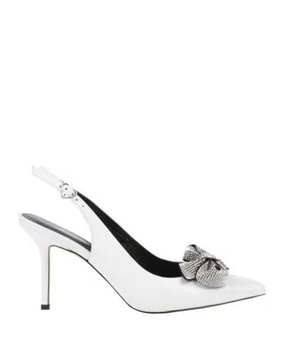 Tosca Blu Woman Pumps White Size 10 Leather