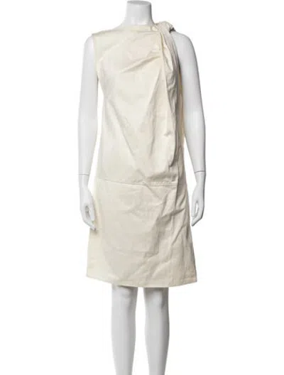 Pre-owned Totême Asymmetrical Mini Dress In Neutrals