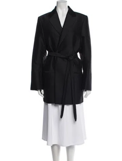 Pre-owned Totême Belted Evening Blazer Blazer In Black