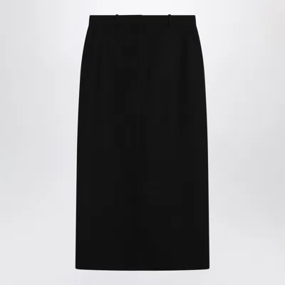 Totême Black Wool Blend Skirt