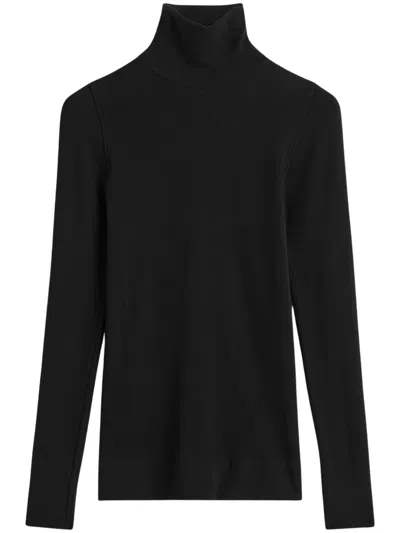 Totême Toteme Fitted Turtleneck Sweater In Black