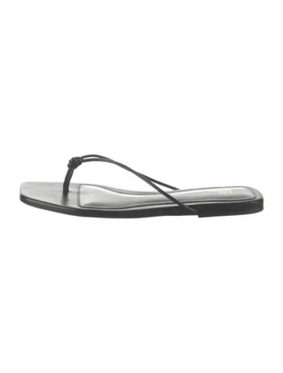 Pre-owned Totême Leather Flip Flops In Silver