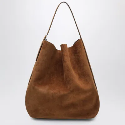 Totême Light Brown Suede Tote Bag