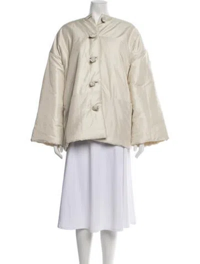Pre-owned Totême Padded Scarf Jacket In Neutrals