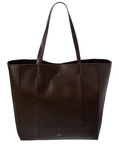 Totême Toteme Roam Leather Tote In Brown