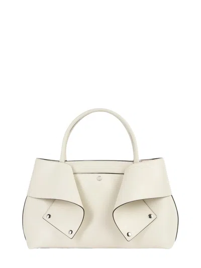 Totême Toteme Structured Leather Tote Bag In Grey