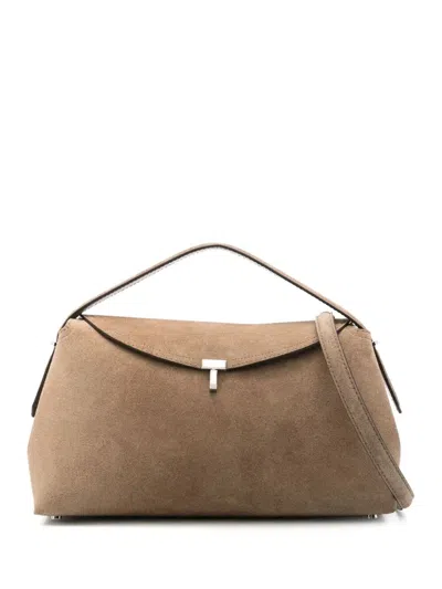 Totême Toteme T-lock Top Handle Purse -  - Leather - Brown