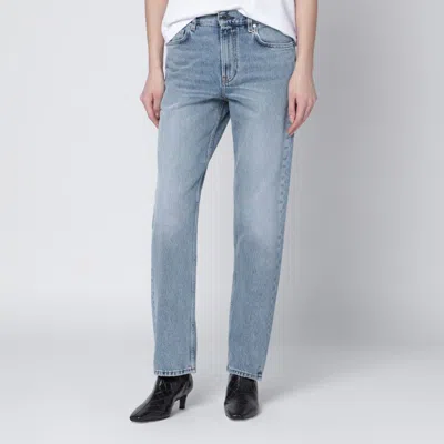 Totême Washed-effect Jeans In Organic Denim In Blue