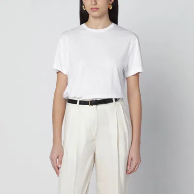 Totême White Organic Cotton-blend T-shirt