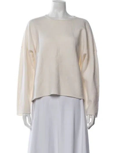 Pre-owned Totême Wool Crew Neck Sweater In Neutrals