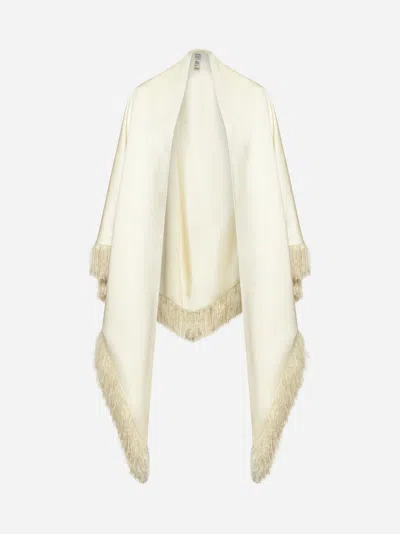 Totême Toteme Fringed Scarf In White