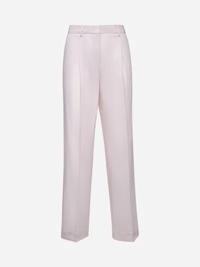 Totême Pink Crisp Cotton Trousers