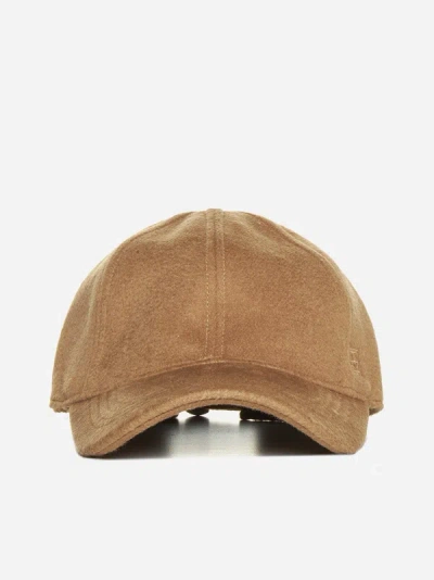Totême Wool And Cashmere Baseball Cap In Camel