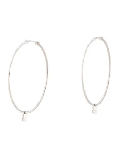 Pre-owned Tous Bear Hoop Earrings In Multicolor