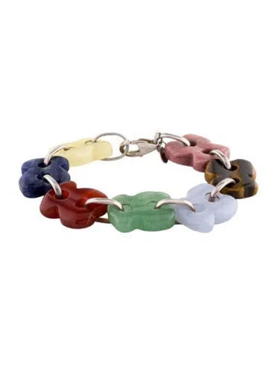 Pre-owned Tous Multistone Bracelet, 6.5" In Multicolor