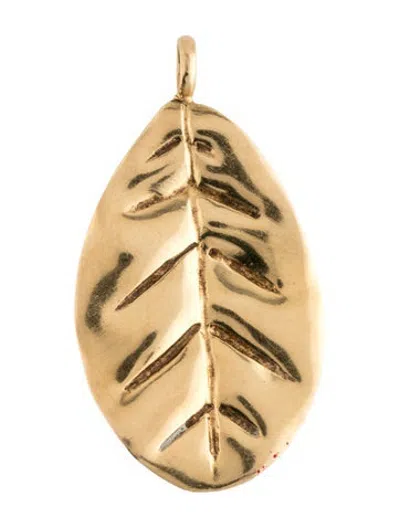 Pre-owned Tous X Eugenia 18k Leaf Pendant Necklace In Multicolor