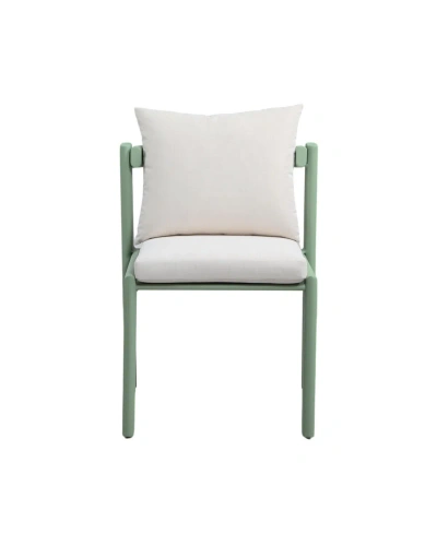 Tov Furniture 1 Pc. Olefin Outdoor Dining Chair In Green
