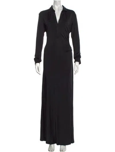 Pre-owned Tove Long Dress In Black