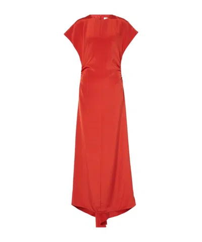 Tove Neveah Silk-blend Gown In Orange