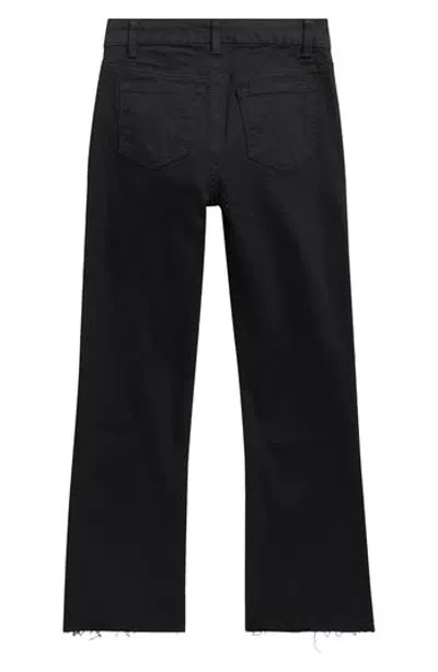 Tractr Kids' Crop Bootcut Jeans In Black