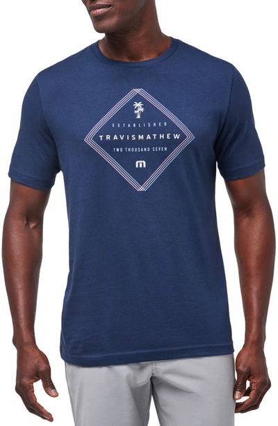Travis Mathew Barrel Ride Graphic T-shirt In Total Eclipse
