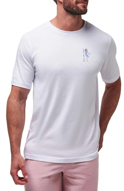 Travis Mathew Flying Standby Graphic T-shirt In White