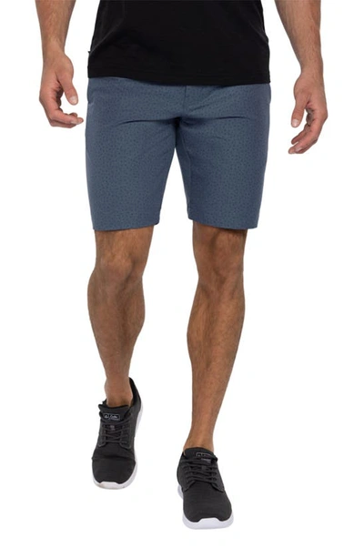 Travis Mathew No Map Needed Stretch Performance Shorts In Heather Dress Blues