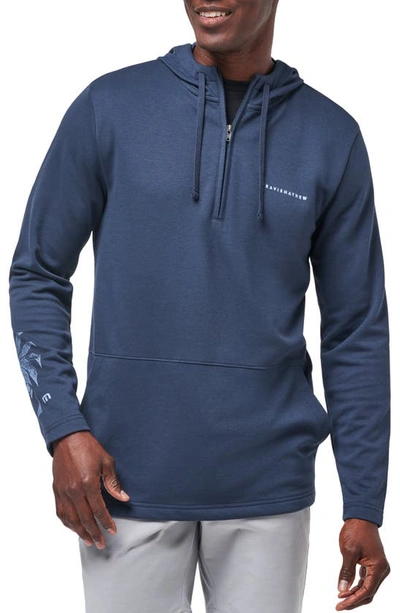 Travis Mathew Palm Hoodie In Total Eclipse
