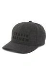 Travis Mathew Rockdale Snapback Baseball Cap In Heather Black