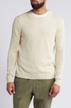 Treasure & Bond Linen & Cotton Crewneck Sweater In Beige Grain