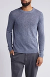 Treasure & Bond Linen & Cotton Crewneck Sweater In Grey Folkstone