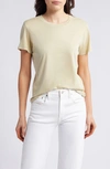 Treasure & Bond Relaxed Cotton T-shirt In Beige Khaki