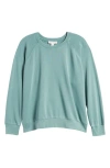 Treasure & Bond Shrunken Crewneck Sweatshirt In Green Seaglass