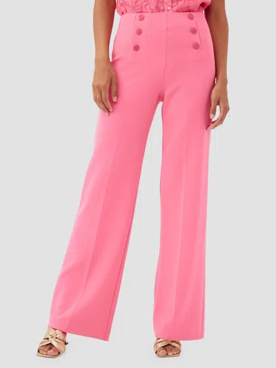 Trina Turk Women's Saltie Wide-leg Suiting Pants In Papillon Pink