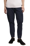 Triple Five Soul Stretch Twill Cargo Pull-on Pants In Navy
