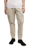 Triple Five Soul Stretch Twill Cargo Pull-on Pants In Stone