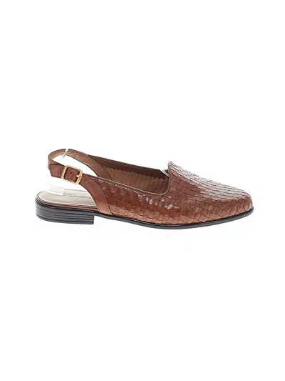 Pre-owned Trotters Flats In Brown