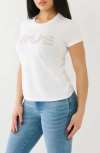 True Religion Brand Jeans Studded Logo Graphic T-shirt In White