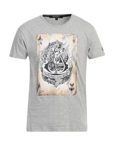 Trussardi Action Man T-shirt Grey Size Xxl Cotton, Polyamide